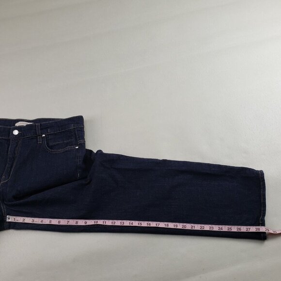 Dorothee Schumacher Straight Leg Jean Womens 5 US 10 Blue Dark Wash High Rise - Picture 13 of 13